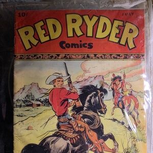 Brand New Red Ryder Comics July Issue 10¢ 1940s Vintage Western Comic Book
